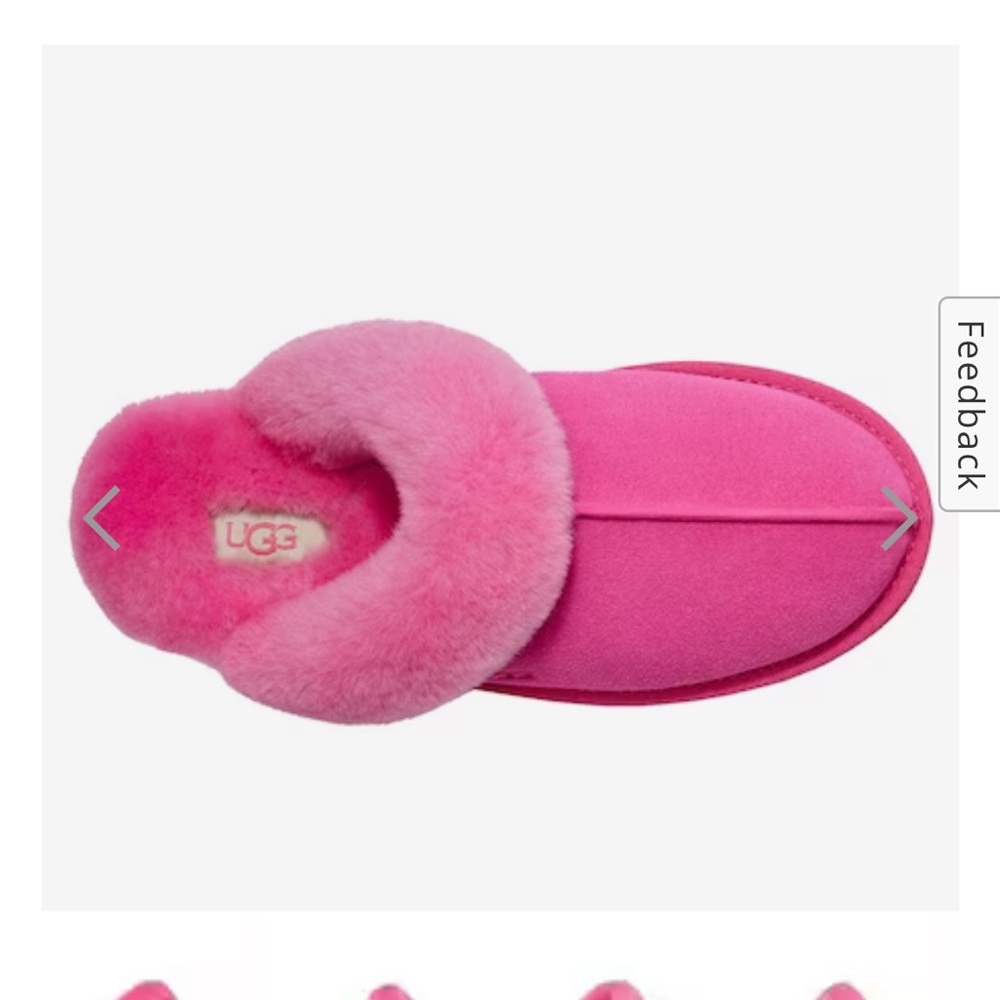 UGG Pink Cozy Shearling Clog Slipper